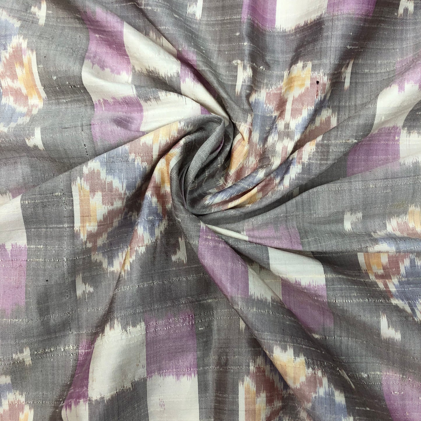 Geometric Print Silk Shantung - 2 3/4 yards