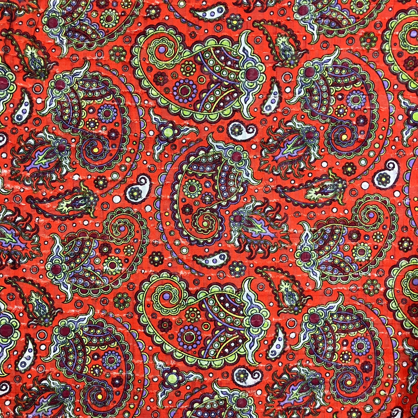 Paisley Poly Seersucker Impostor - 5 yards