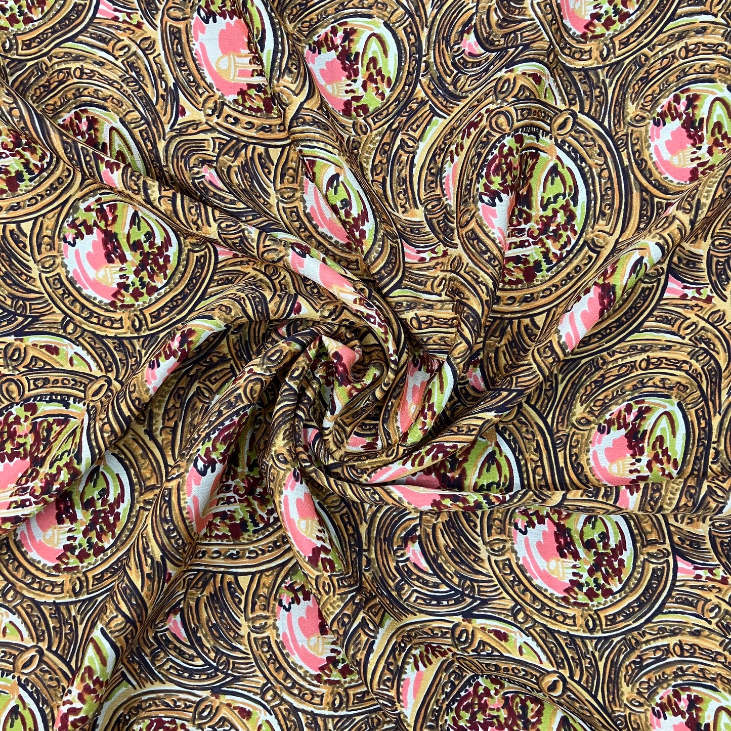 Vintage Silk Crepe - 3 1/2 yards