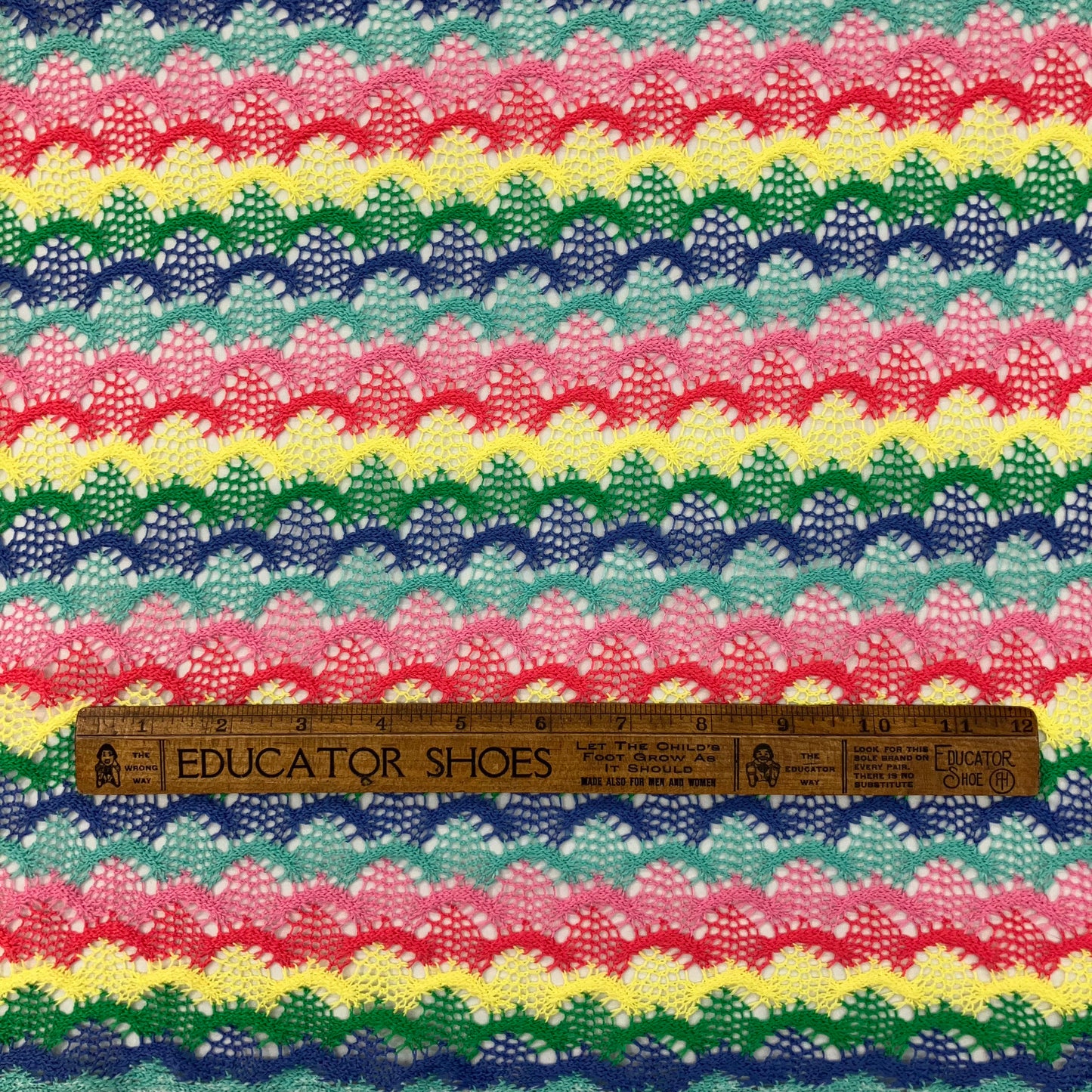 Rainbow knit/crochet - 1/2 yard