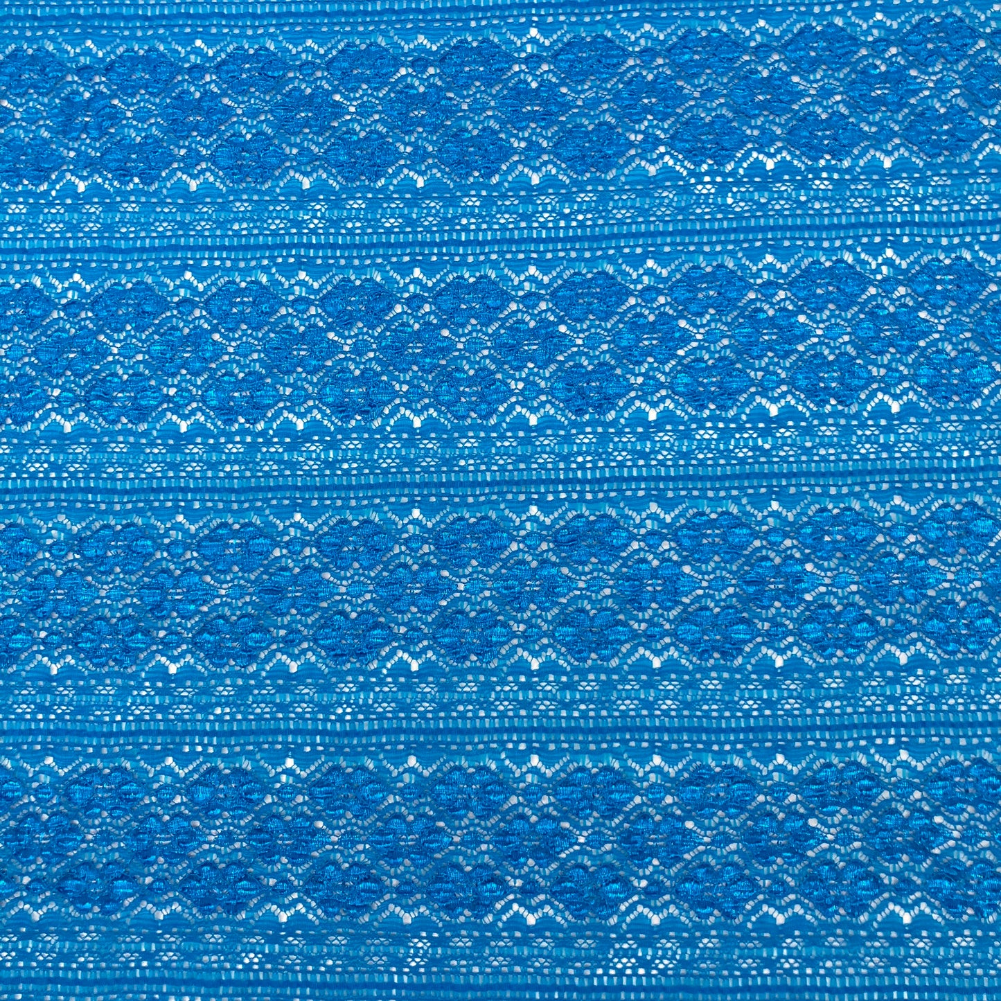 Turquoise Stretch Lace - 3/4 yard