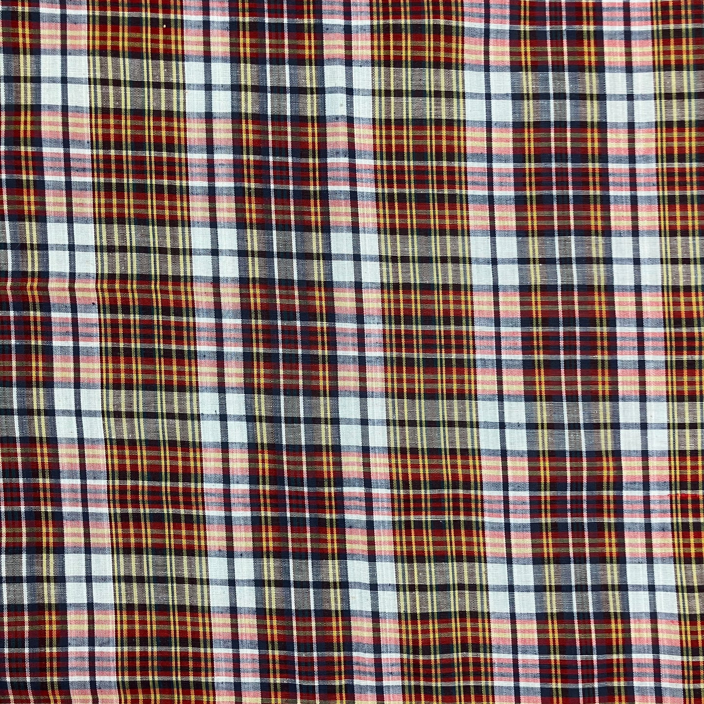 Madras-Style Plaid Cotton - 2 yards