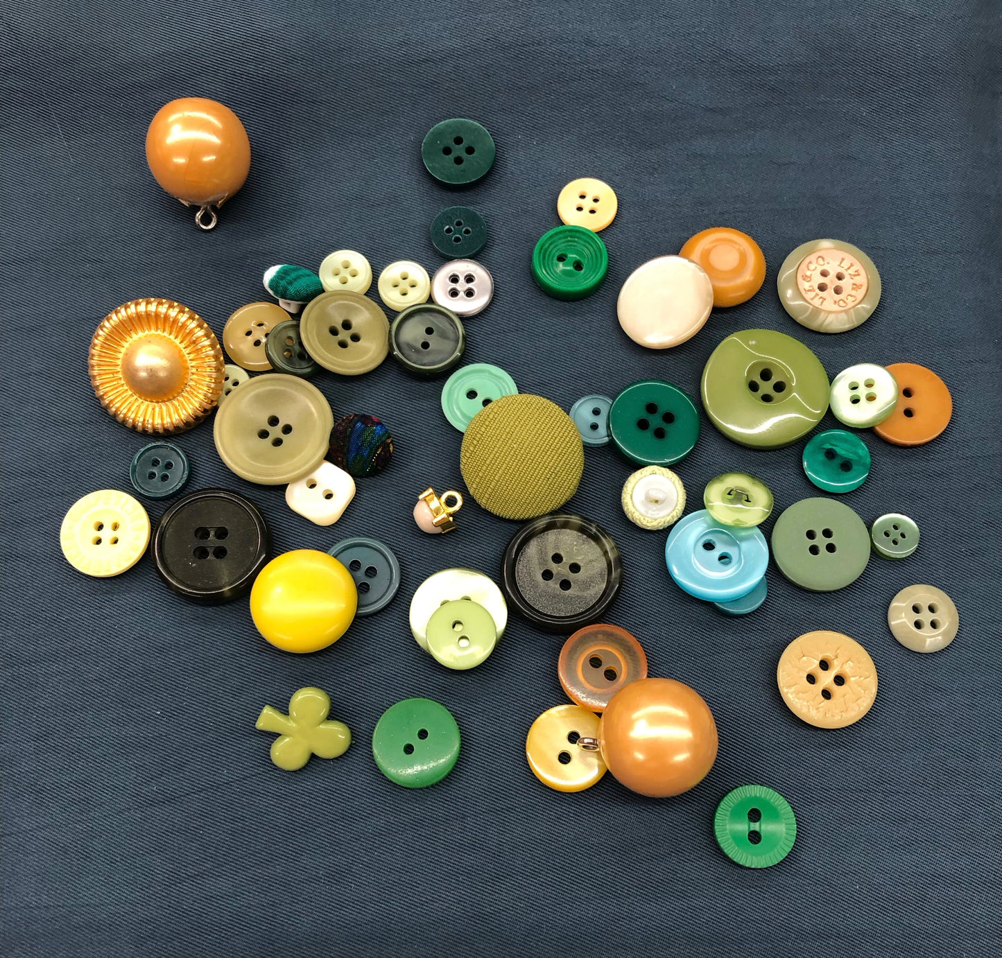 Button Goody Bag - Yellow/Green