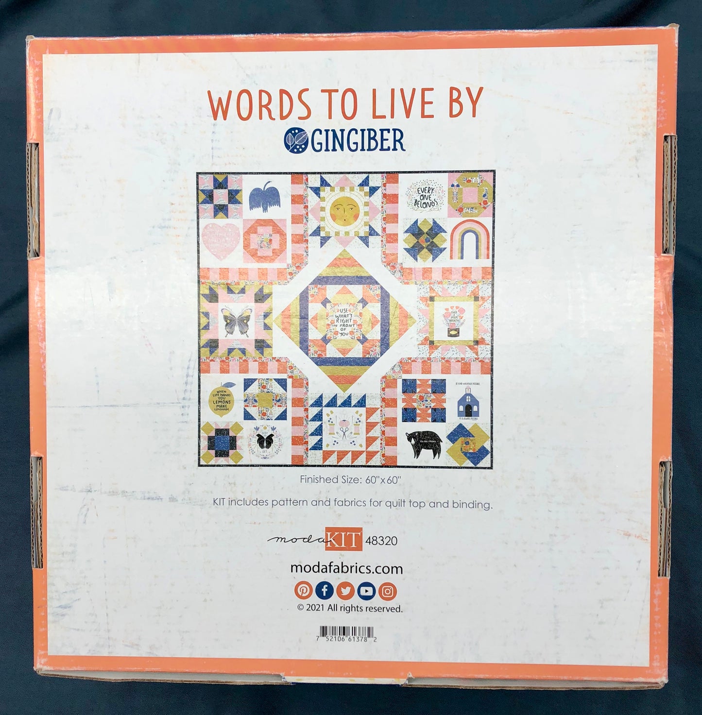 Quilting Kit - Moda - "Words to Live By"