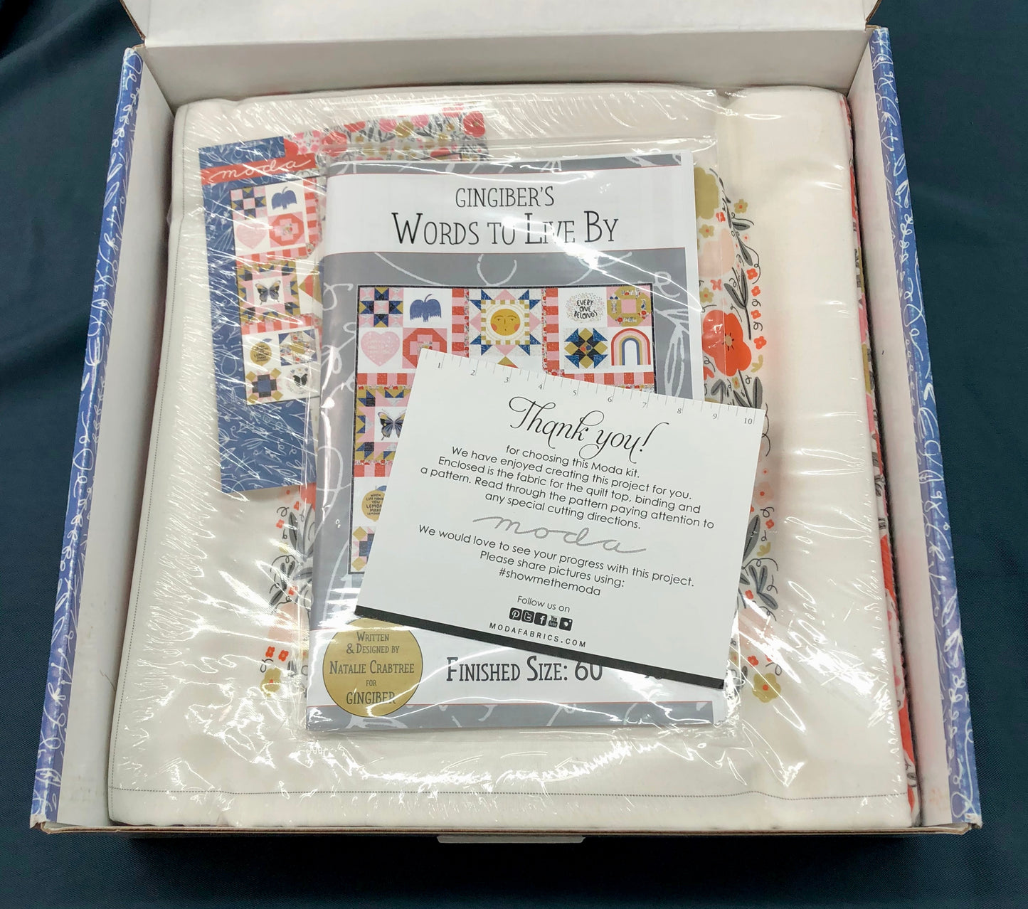 Quilting Kit - Moda - "Words to Live By"