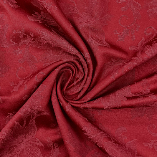 Cranberry red brocade - 1 2/3 yard