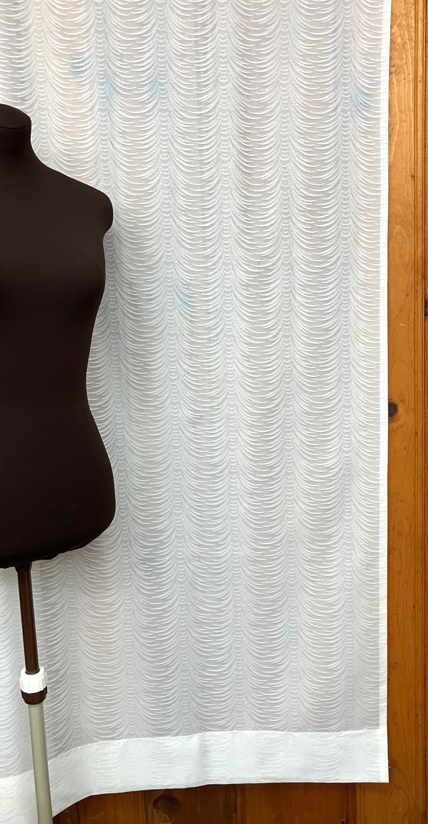 Road Rescue #8 - mid-century drapery sheer