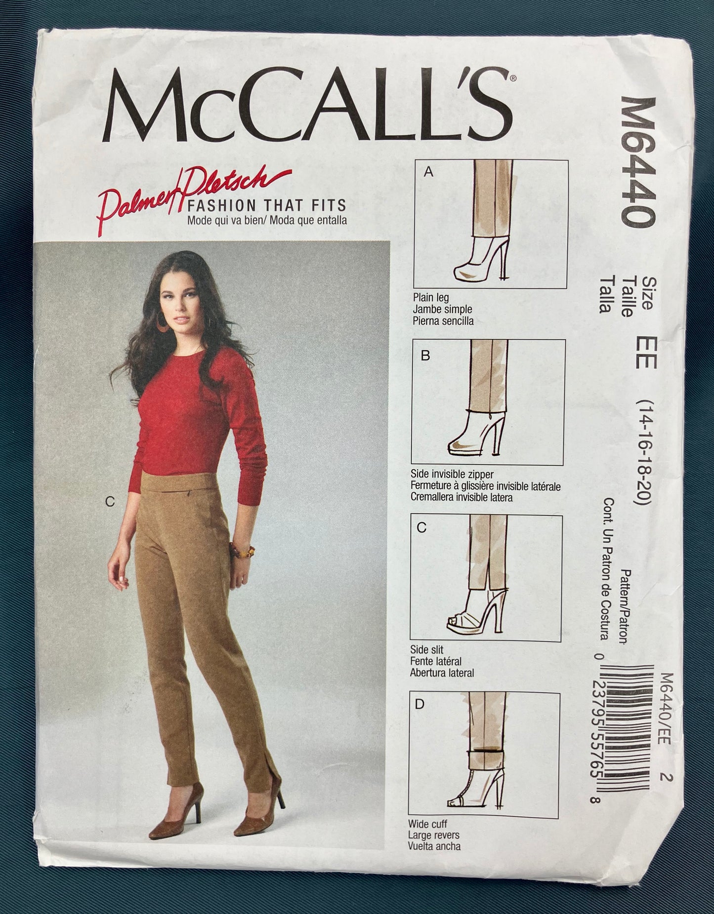 Pattern - Misses' Pants - Sizes 14-20