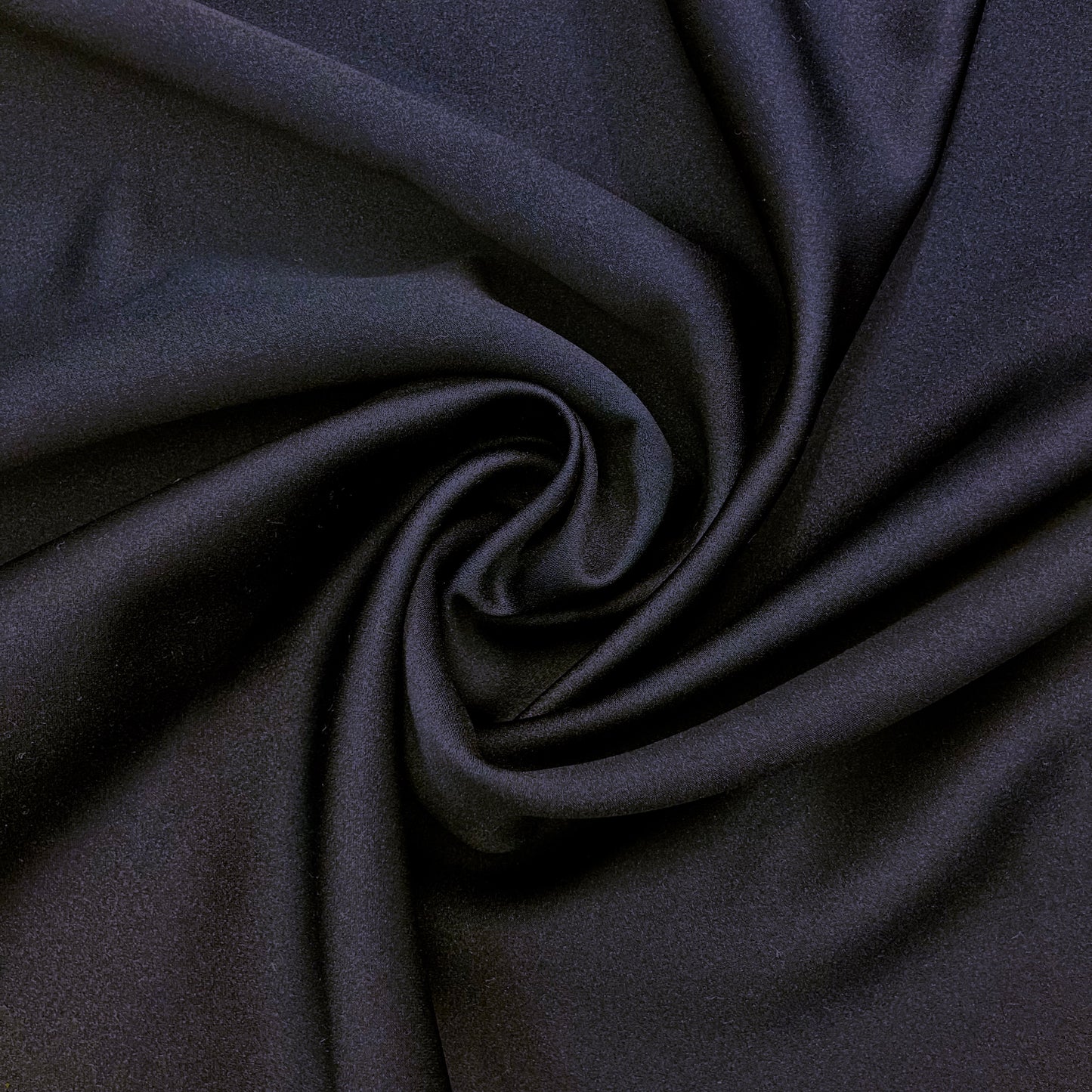 Black Poly Sateen/Crepe - 1 3/4 yards plus more