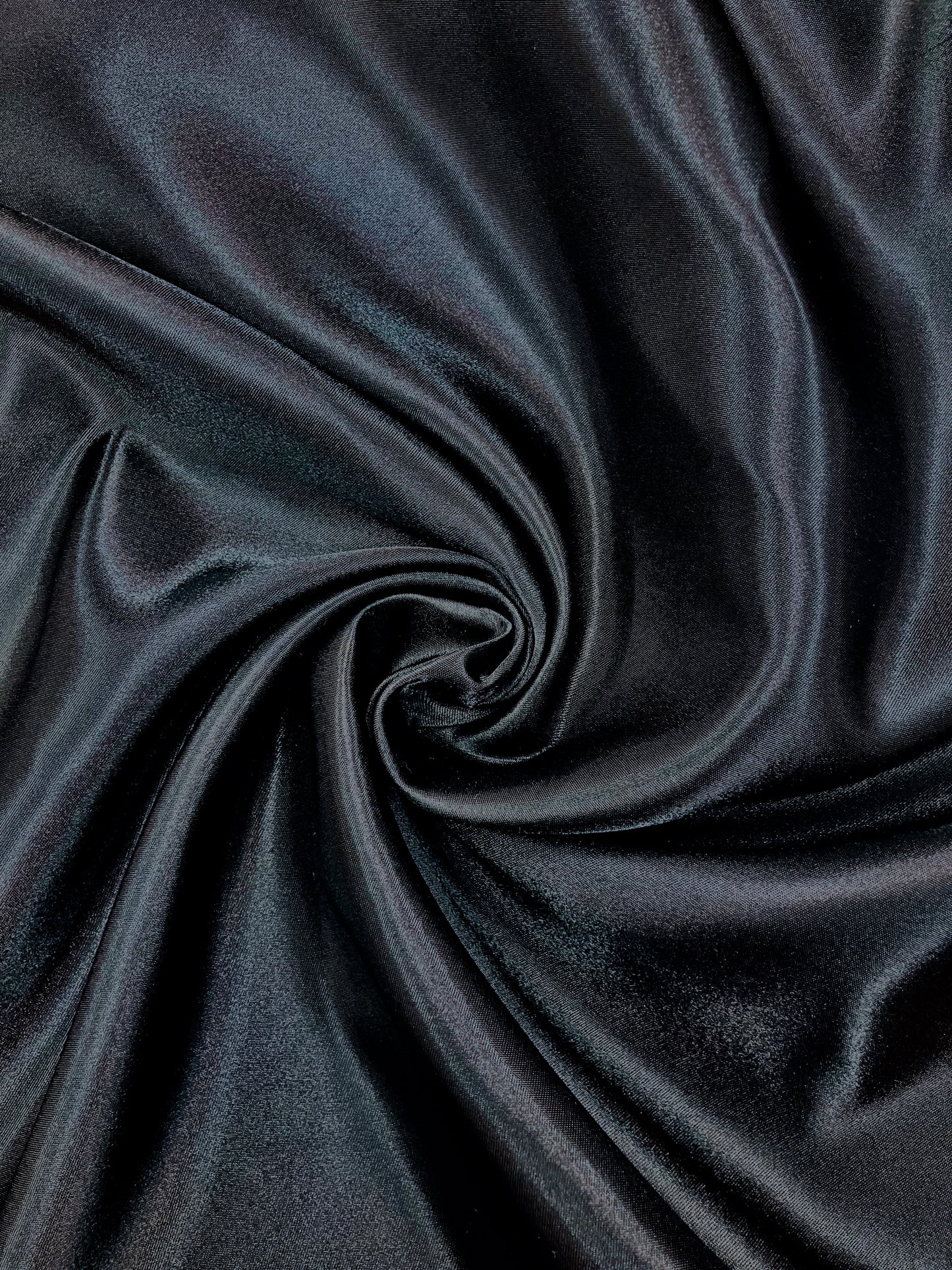 Lightweight Black Poly Satin - 2 yards plus extra