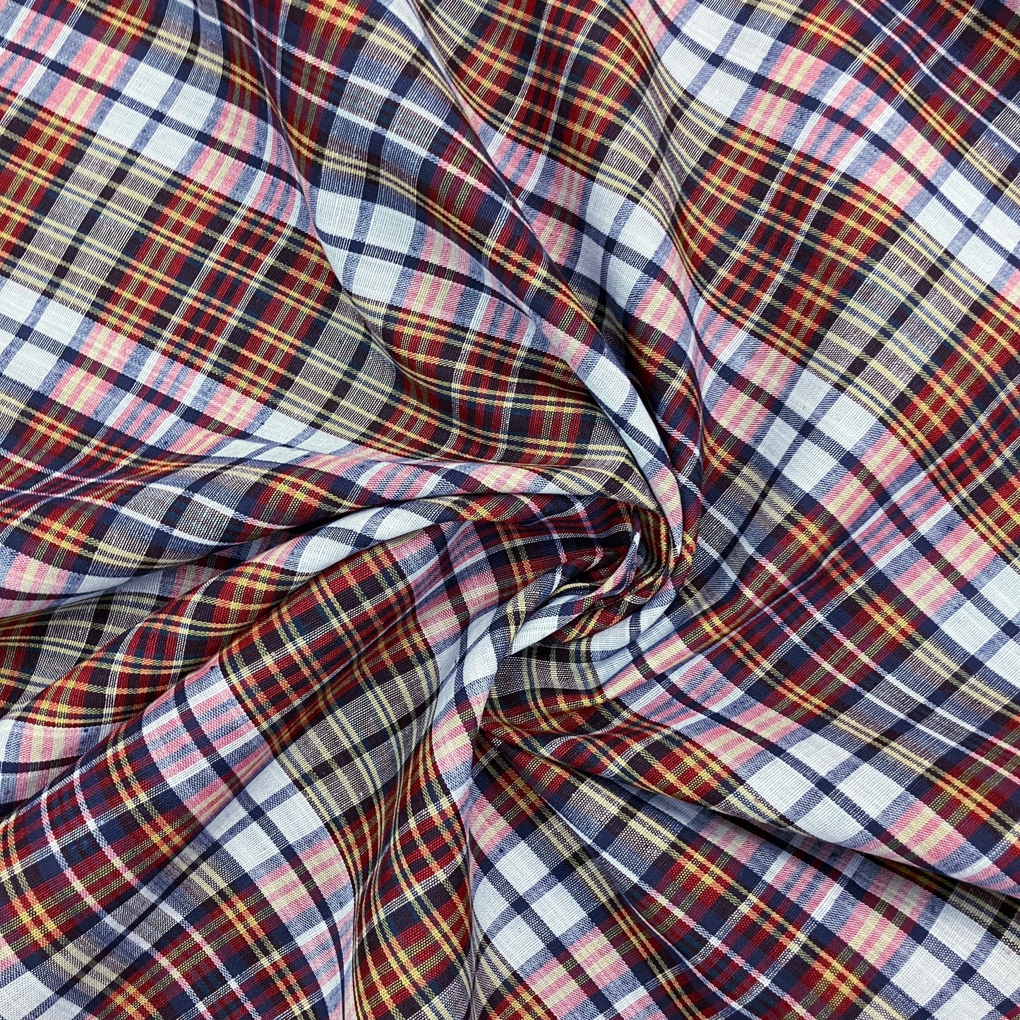 Madras-Style Plaid Cotton - 2 yards