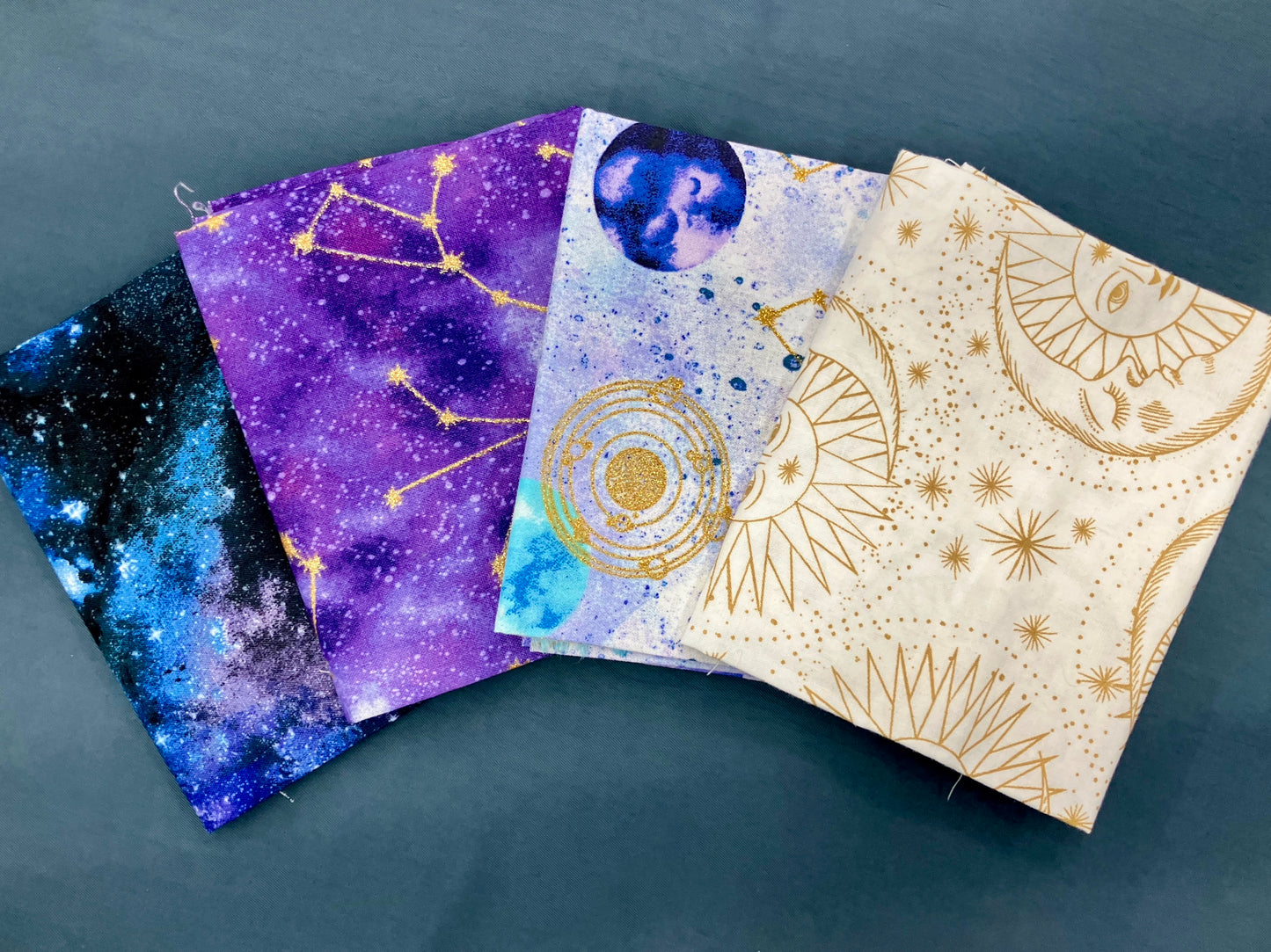 Quilting Bundle - Celestial Constellations - 4 Fat Quarters