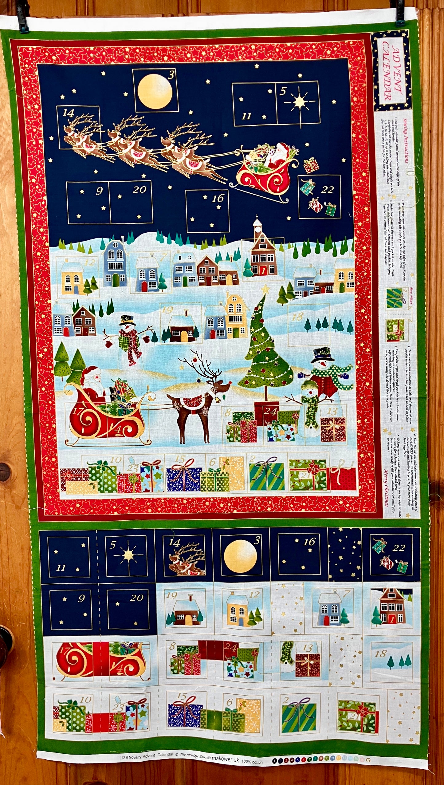 Quilt or Craft Panel - Advent Calendar