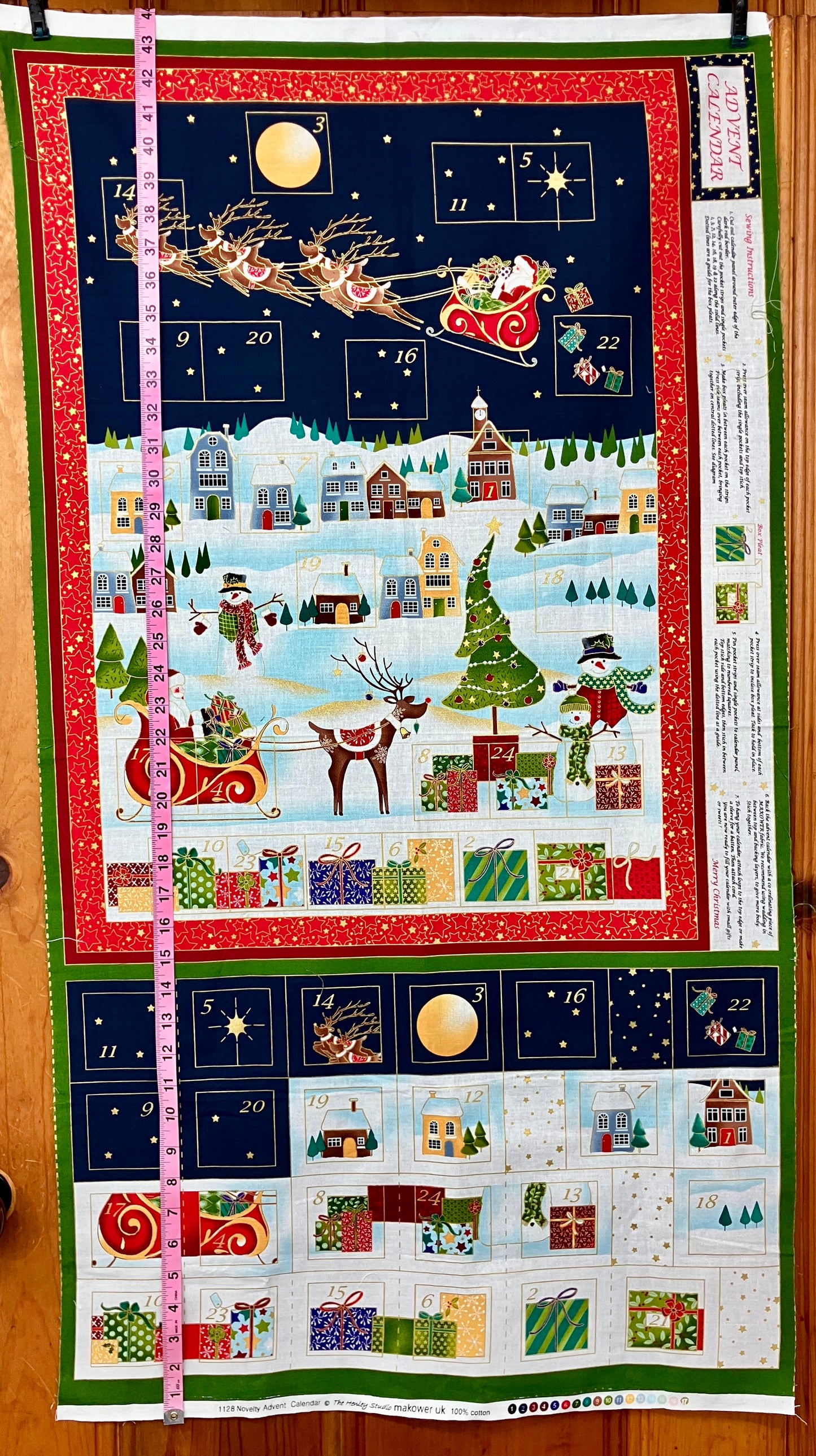 Quilt or Craft Panel - Advent Calendar