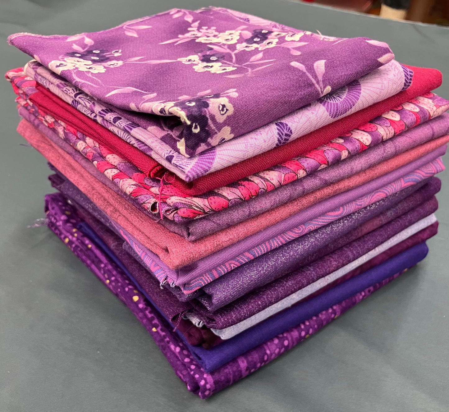 Quilt Bundle - Pink and Purple Prints - Approx. 7 Yards Total