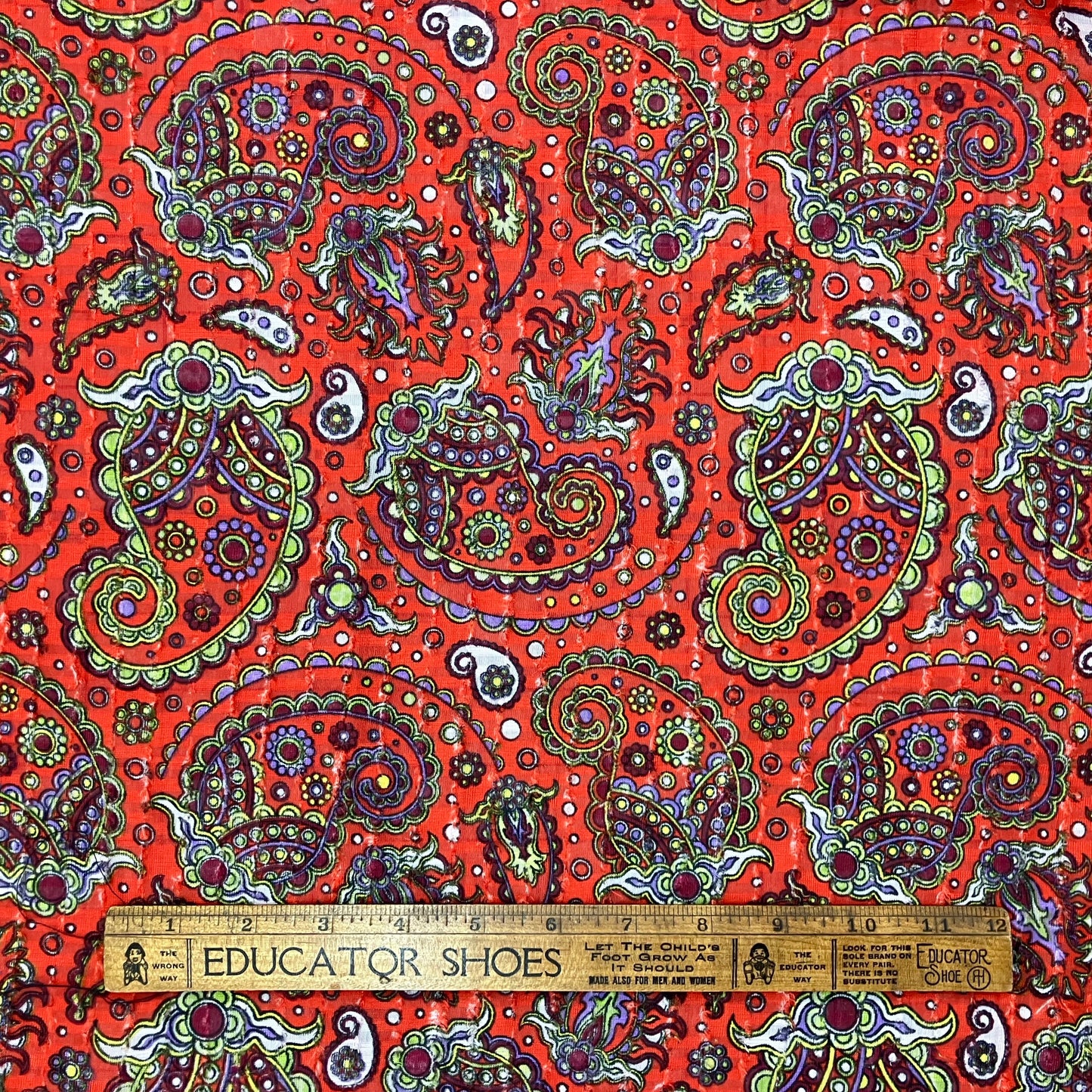 Paisley Poly Seersucker Impostor - 5 yards