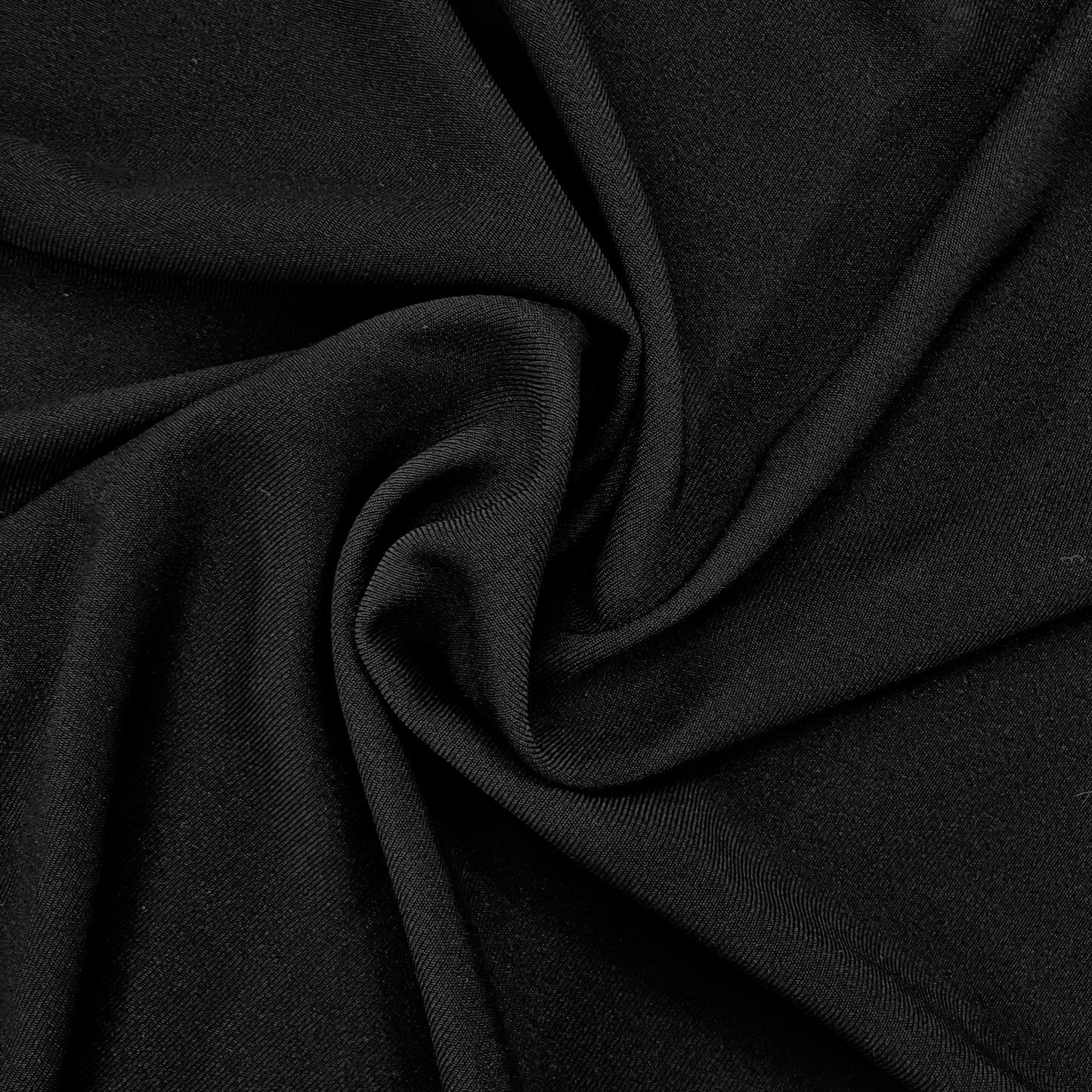 Black Poly Crepe - 1 7/8 yards