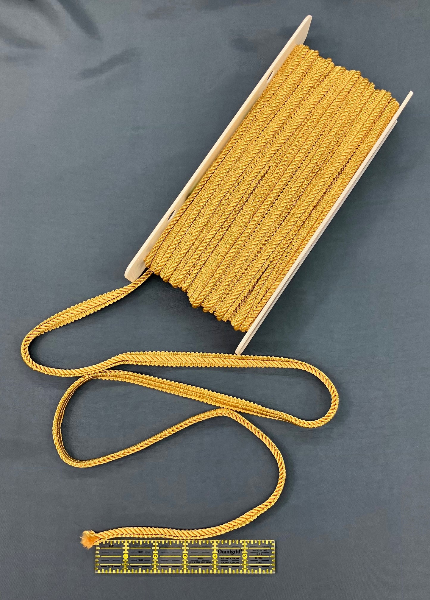 Dark Gold Gimp Trim - 6 yard cuts