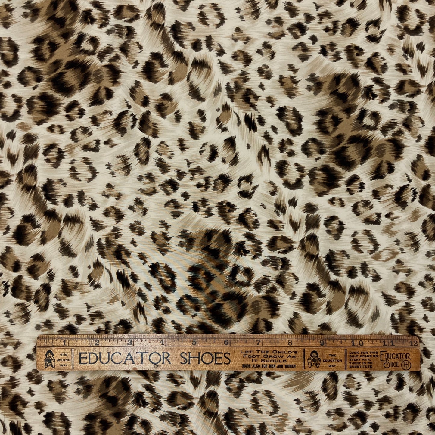 Leopard-Print Tissue-Weight Silk - 1 yard plus extra