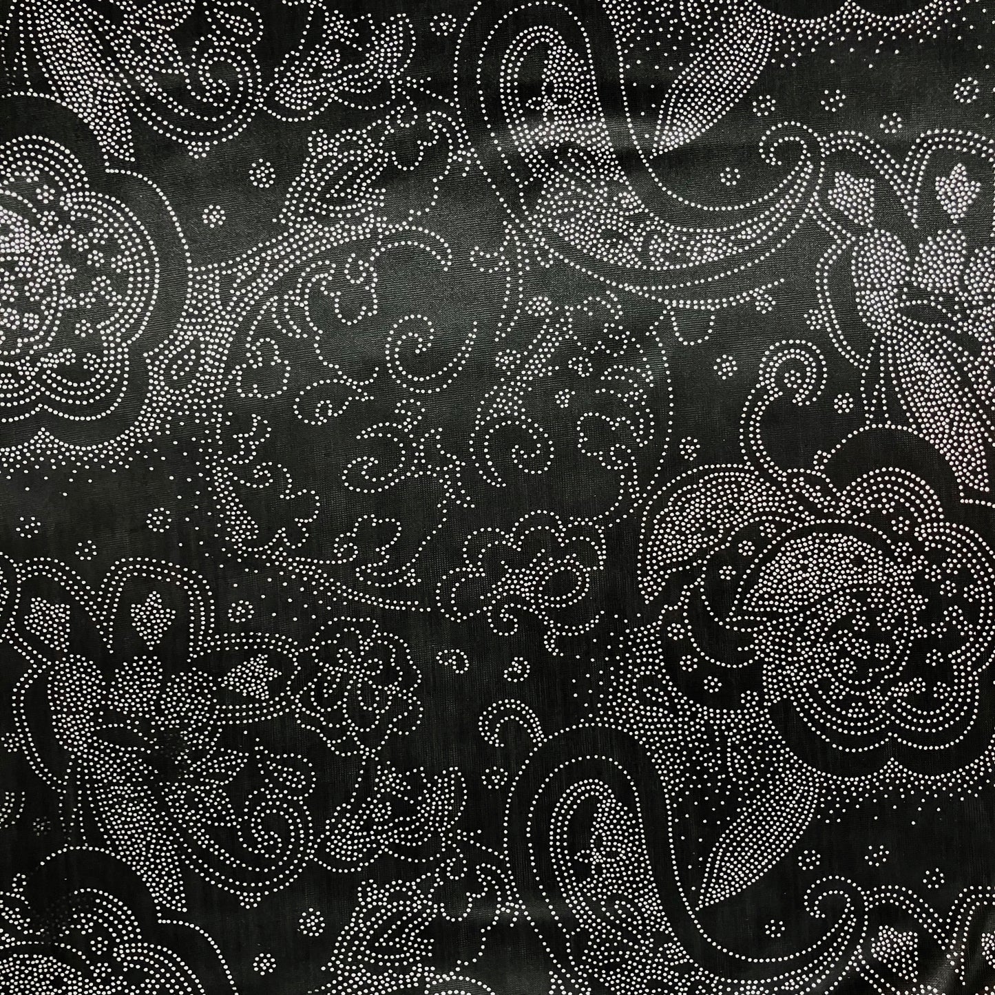 Black Foil-Printed Stretch - 1 2/3 yard