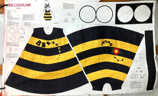 Buzz Buzz Bee Costume - Quilt Panel