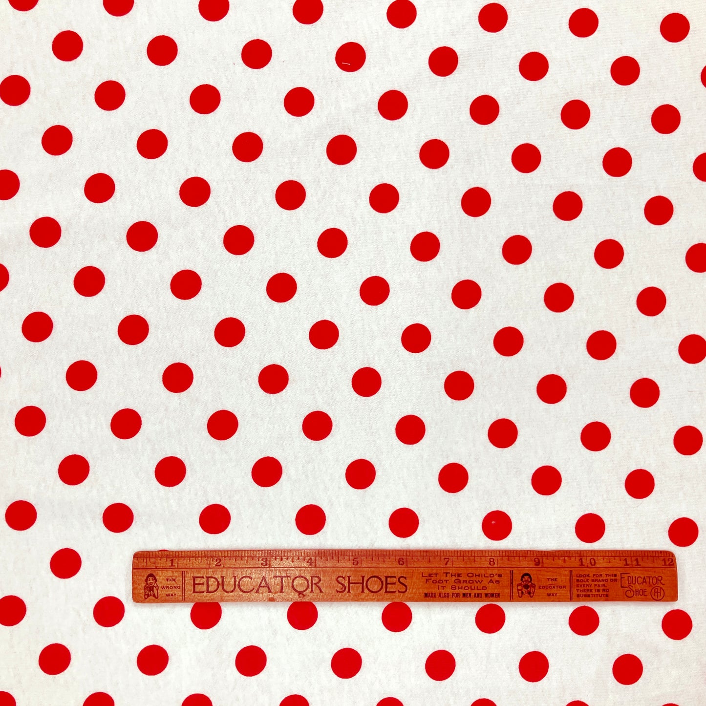 Cotton Jersey Knit Polka Dots - 1 1/3 yard + extra