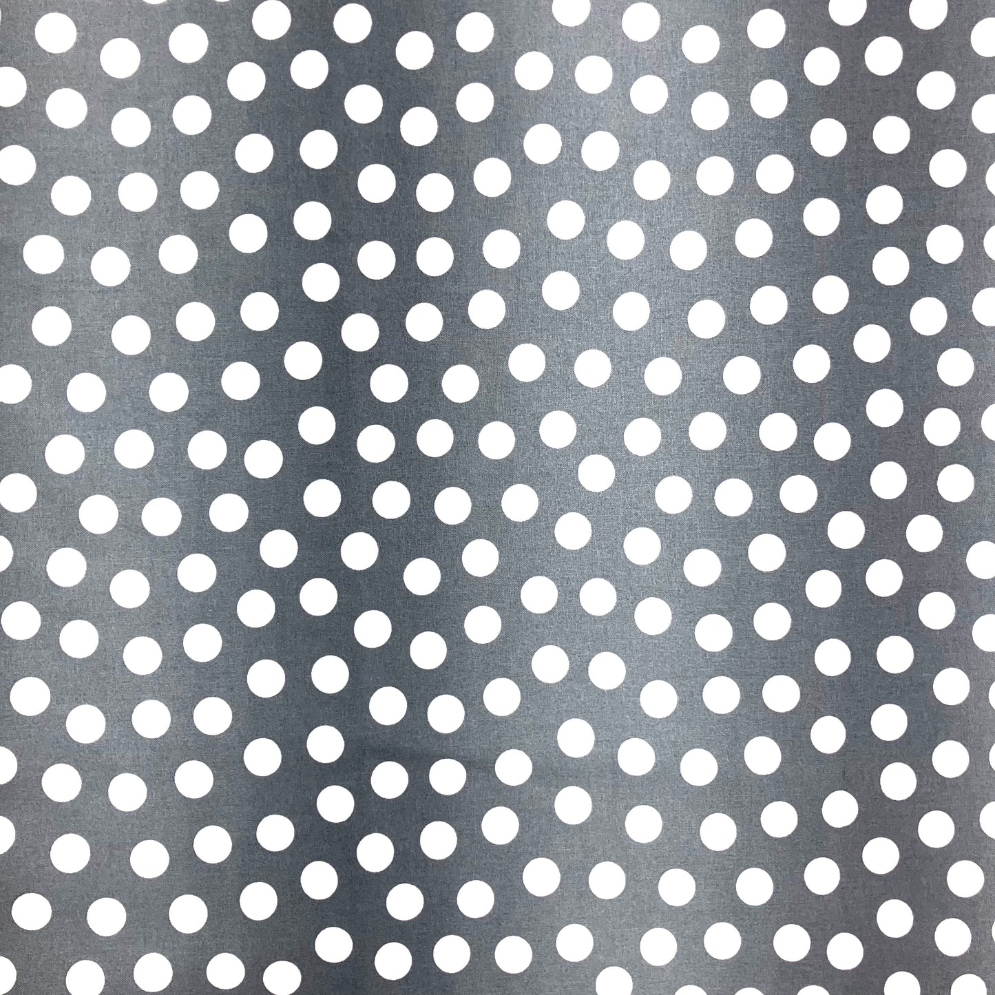 Gray and White Polka Dot Quilt-Weight Cotton - 1 1/2 yards