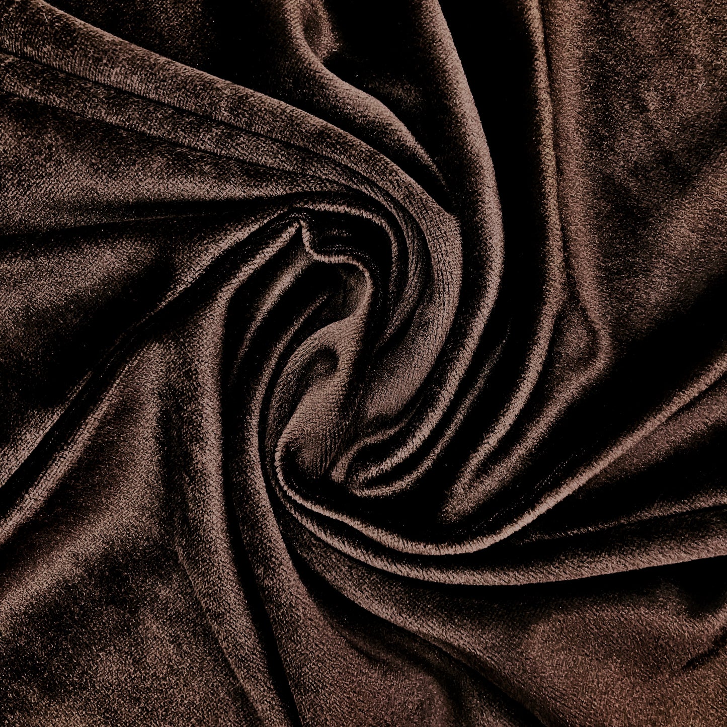 Brown Stretch Velvet - 2 1/3 yards