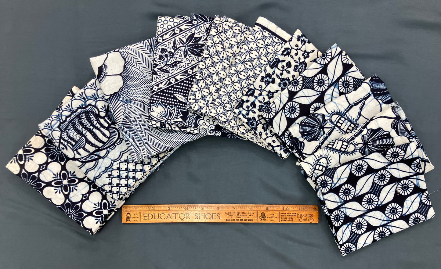 Navy Wax Print Quilt Bundle