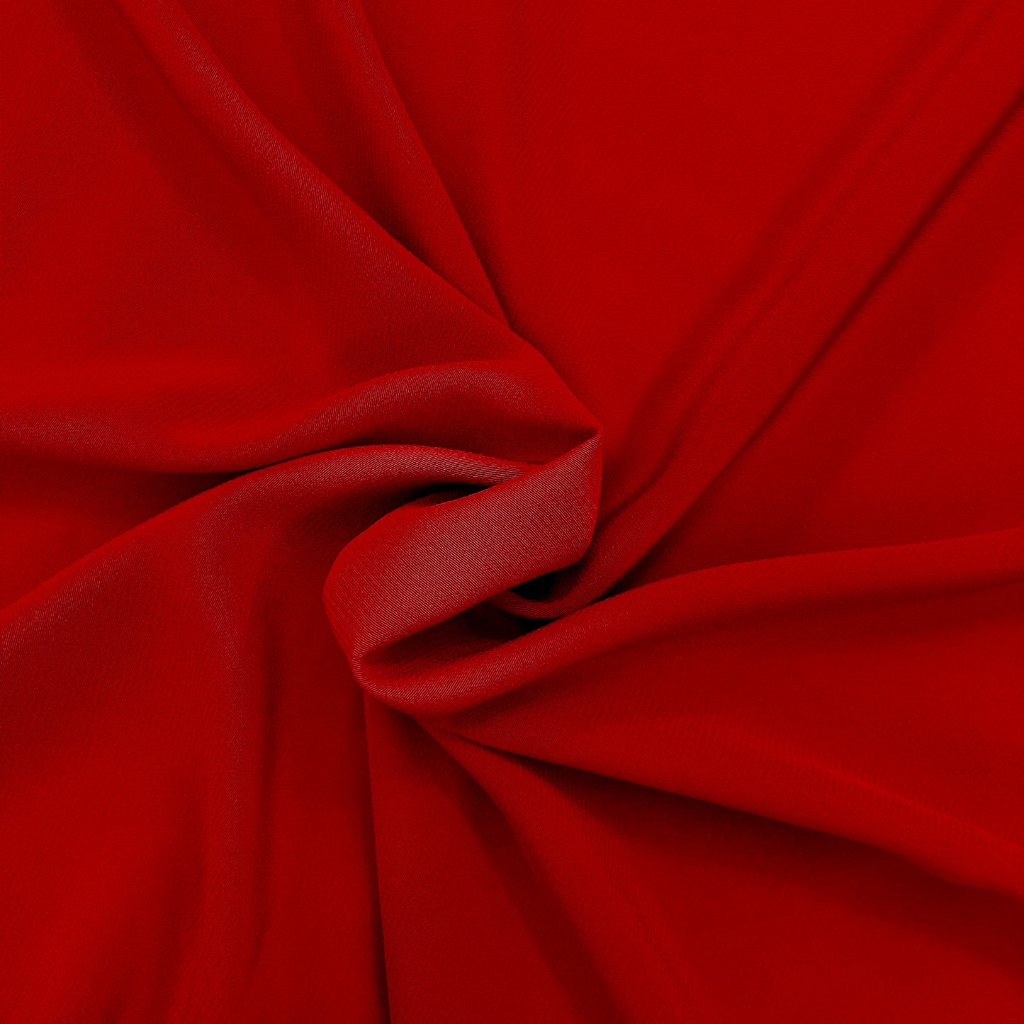 Red Poly Crepe - 3 3/4 yards