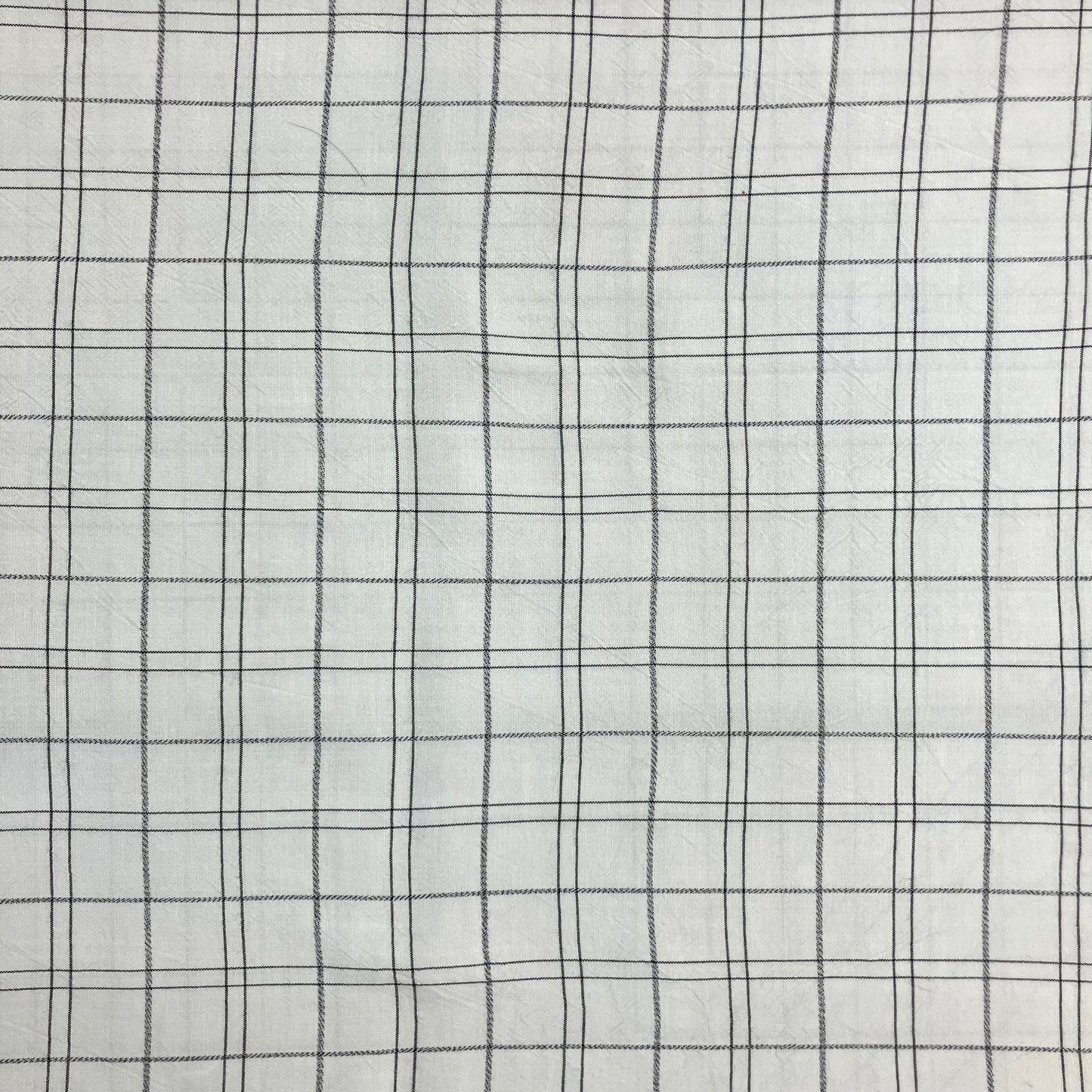 Off-White Windowpane Rayon - 5 1/2 yards