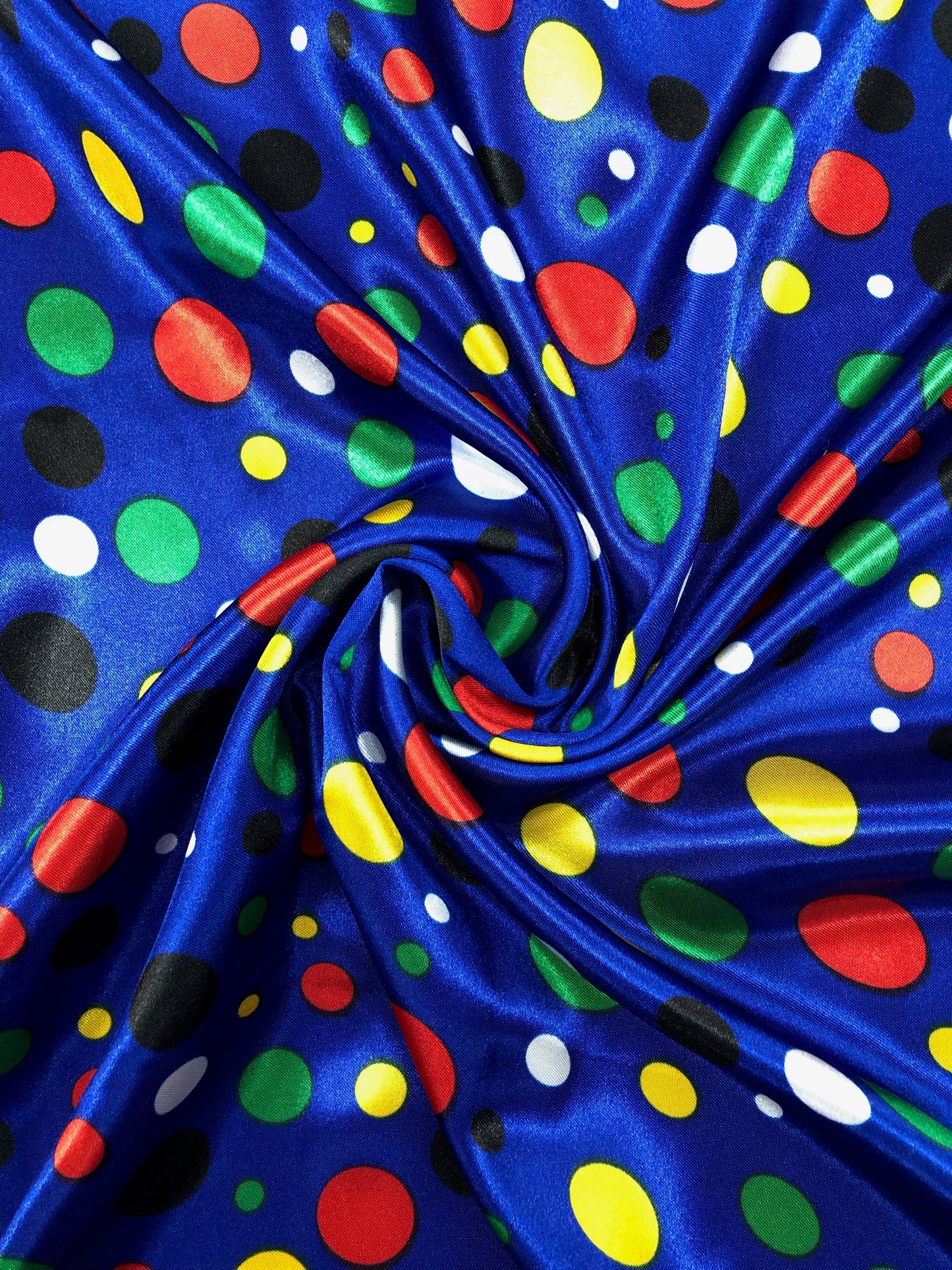 Polka Dot Poly Charmeuse - 2 1/2 yards