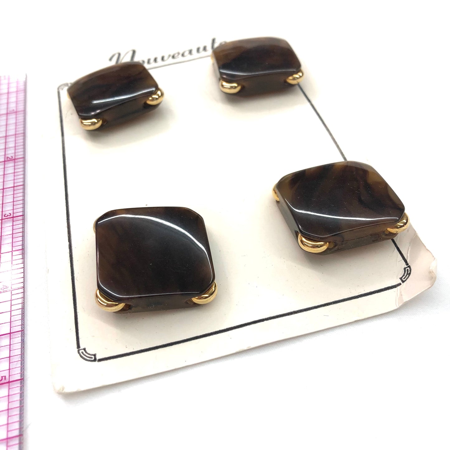 Tortoiseshell-ish Buttons - set of 4