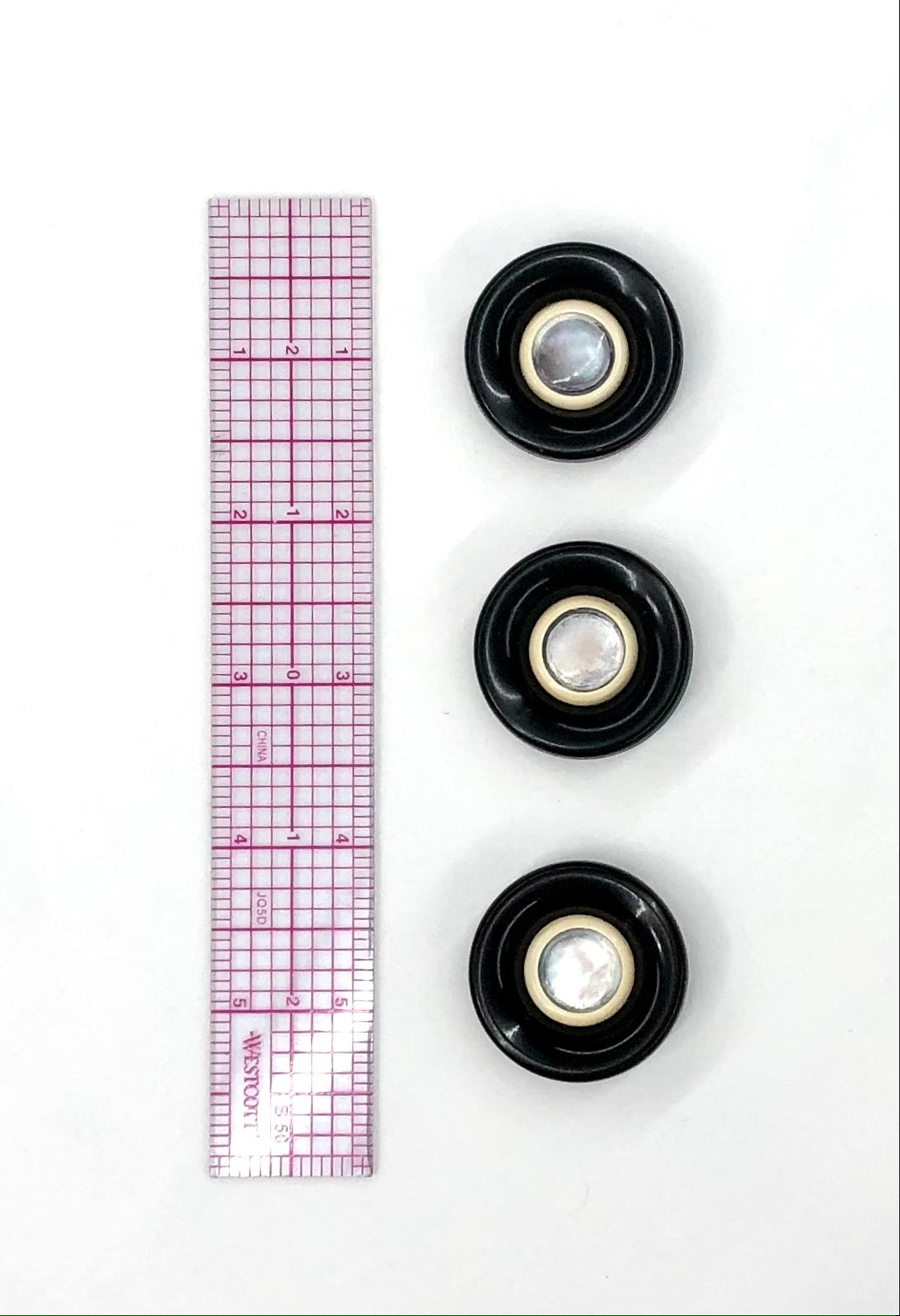 Big Black Buttons - set of 3