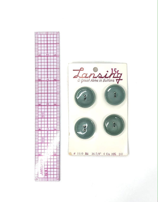 Sage Green Buttons - set of 4